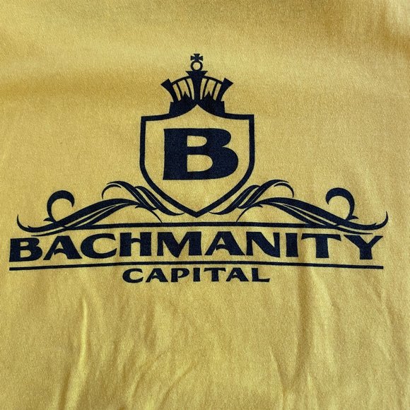Silicon Valley Bachmanity Capital Yellow & Black Graphic T-Shirt HBO - Picture 3 of 13